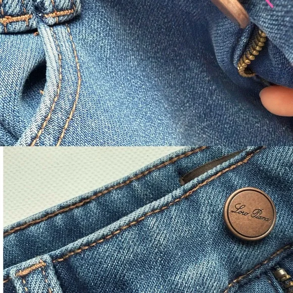 Loro Piana Fleece lined Straight Leg Jeans for women - Picture 15 of 16